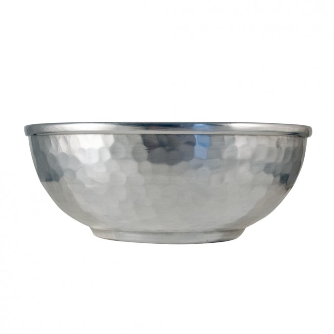 Hammam bowl hammered aluminum 15 x 6 cm 1 pc