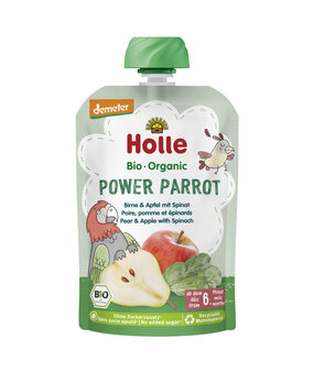 Power Parrot - Pouchy Pear with Apple & Spinach, 100g