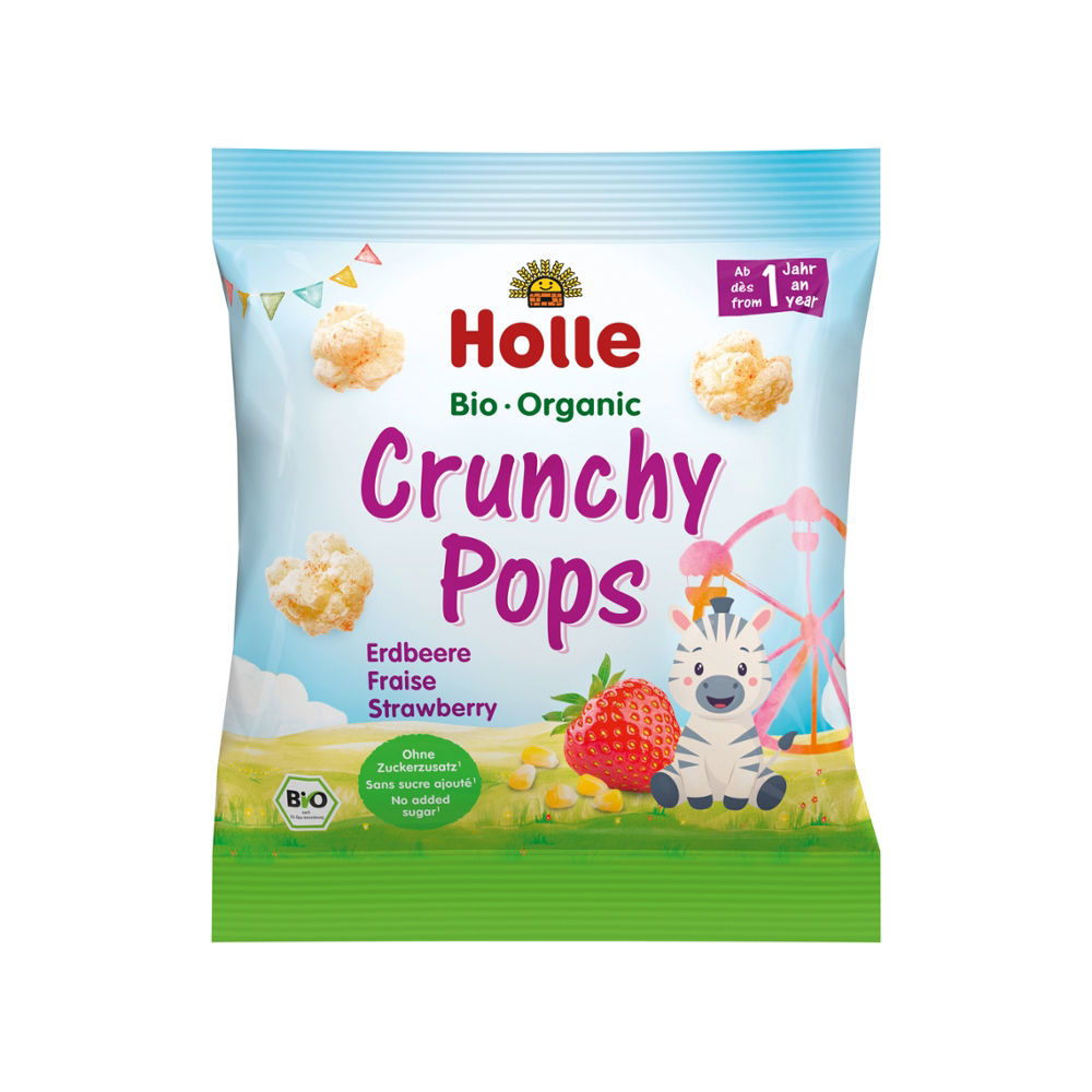 Bio Crunchy Pops Erdbeere 20g