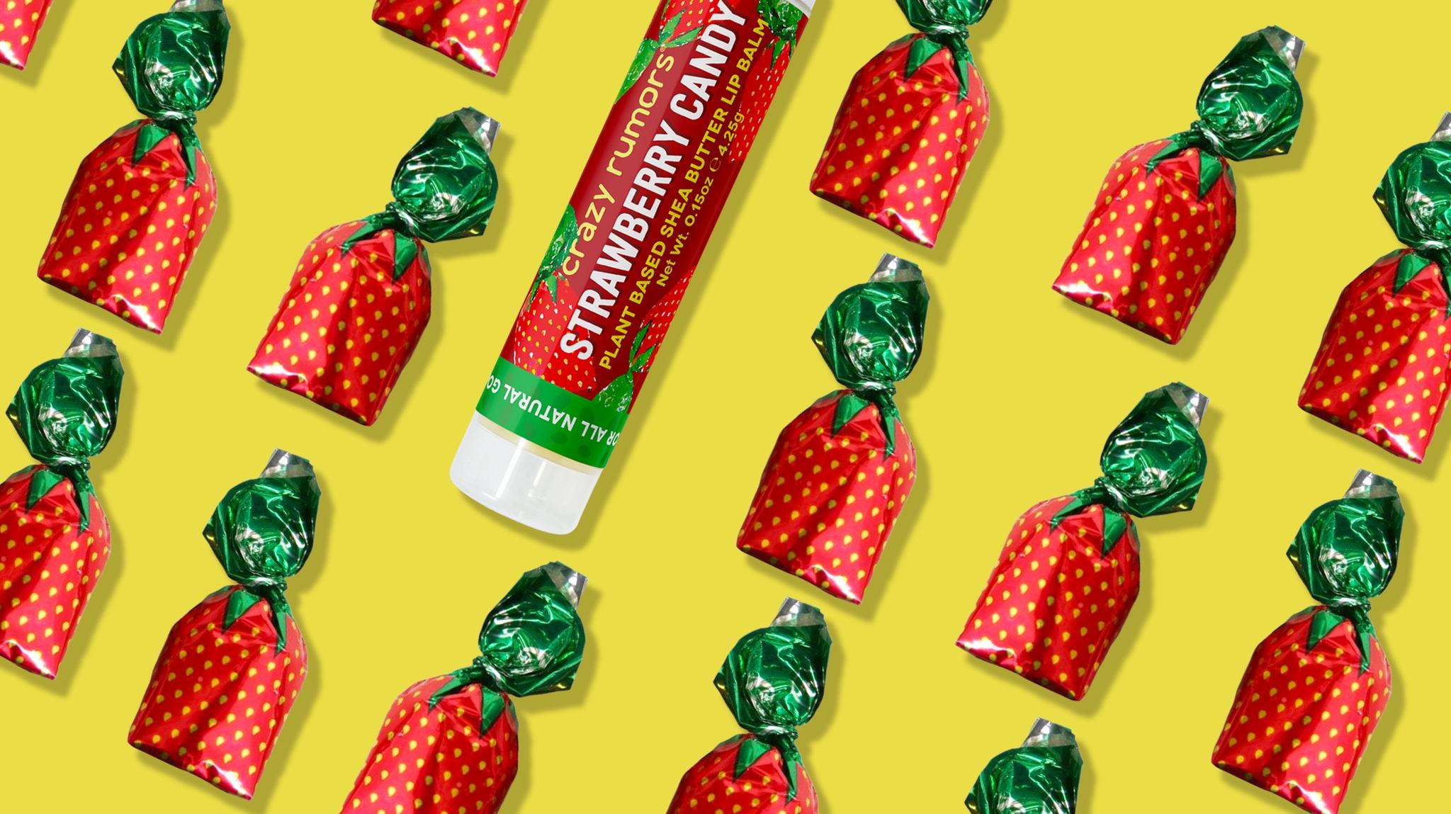 CRAZY RUMORS Strawberry Candy Lip Balm 4.25g