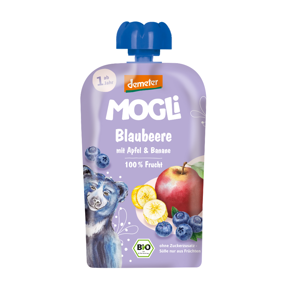 Organic Blueberry Squeezable Pouch 100g VEGAN