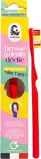 LAMAZUNA Zahnbürste für Kinder, Farben sortiert, ab 7J 1Stk.