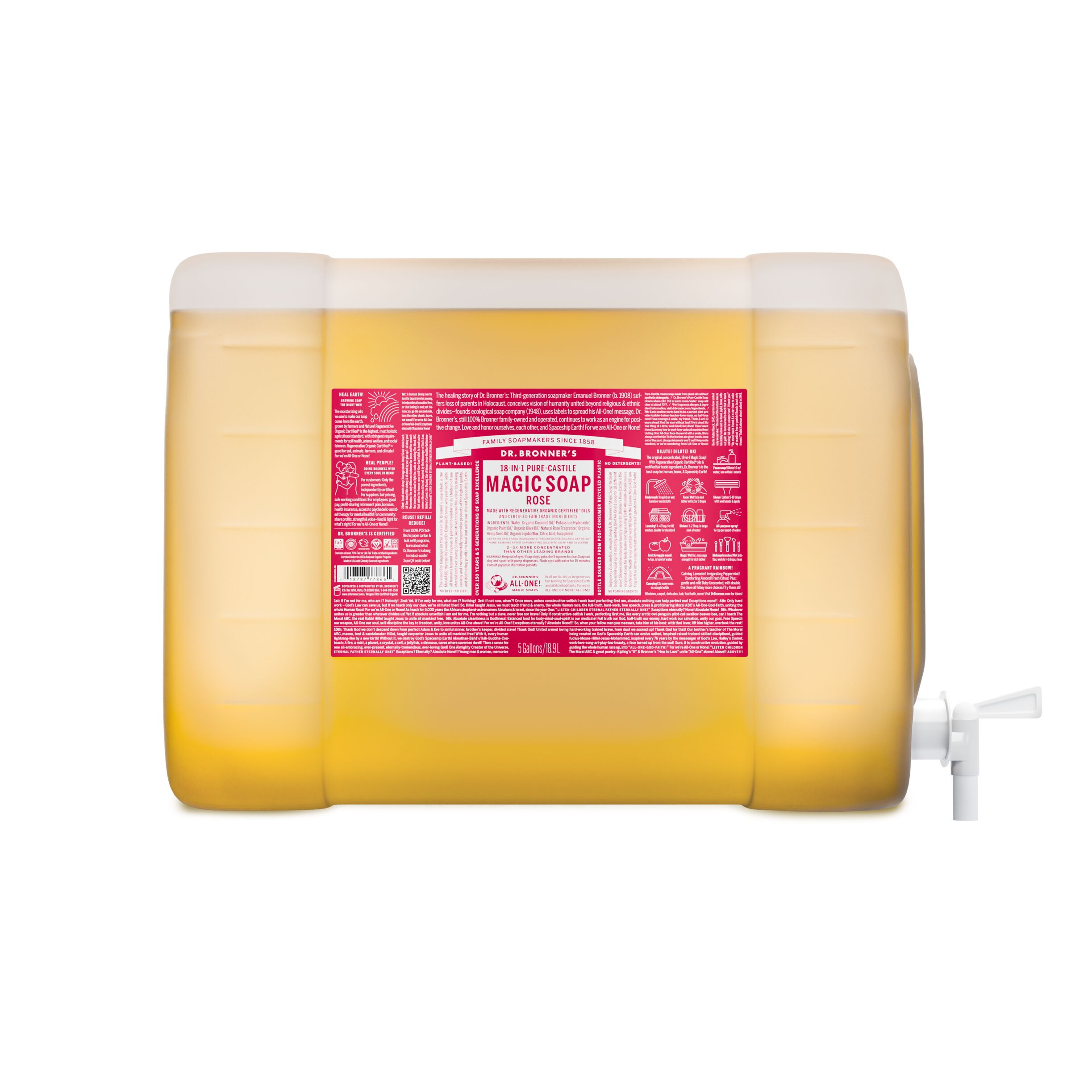 MAGIC SOAP Flüssigseife 19 L (5 Gallon) Rose