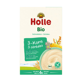 Organic 3-grain whole grain cereal porridge 250g