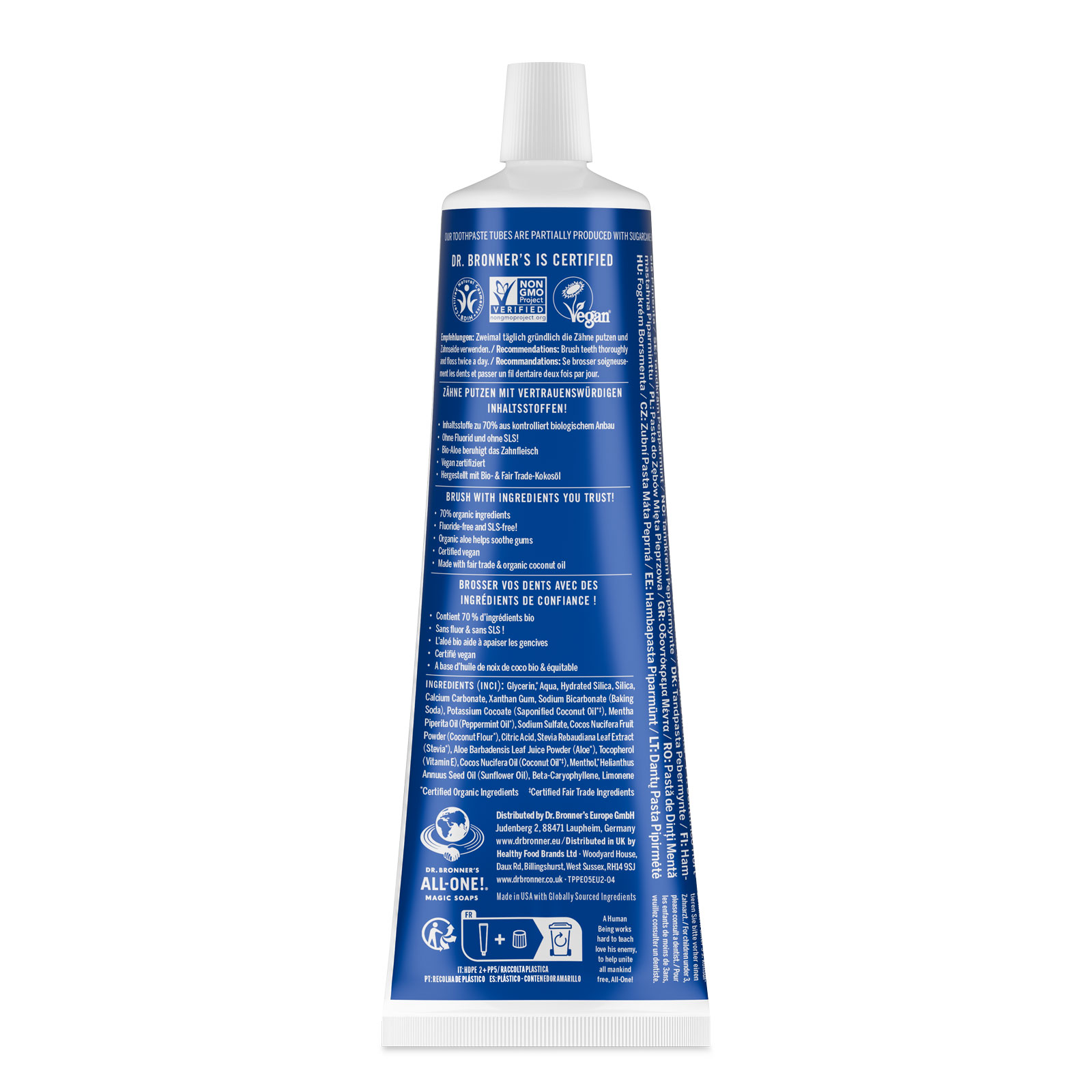Peppermint toothpaste 140 g