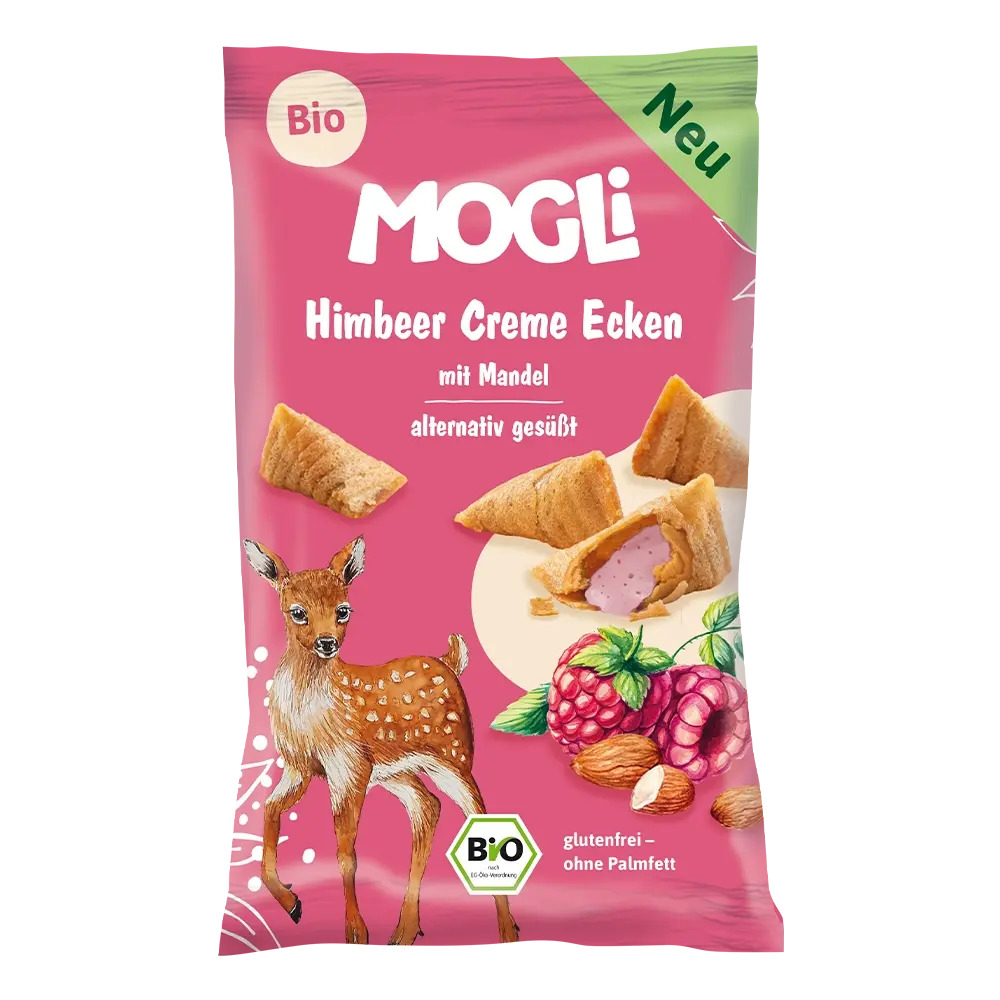 Organic Raspberry Cream Corners 30 g