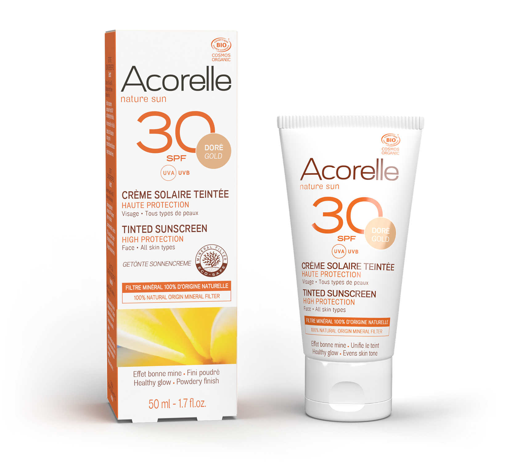 ACORELLE Sun Tinted Sunscreen GOLD SPF 30.50 ml**