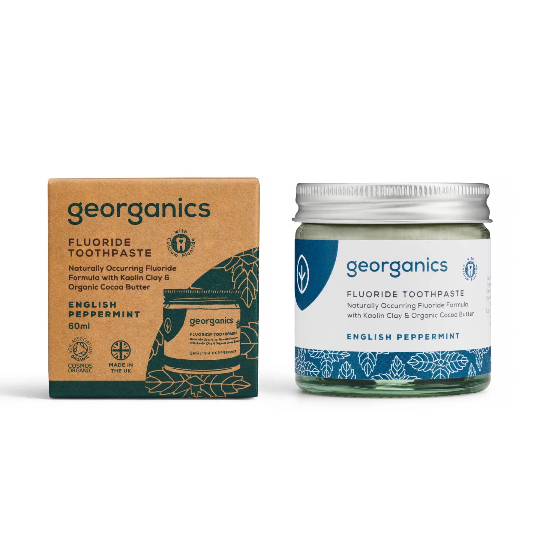 GEORGANICS Zahnpasta mit FLUOR  Pfefferminze 60ml