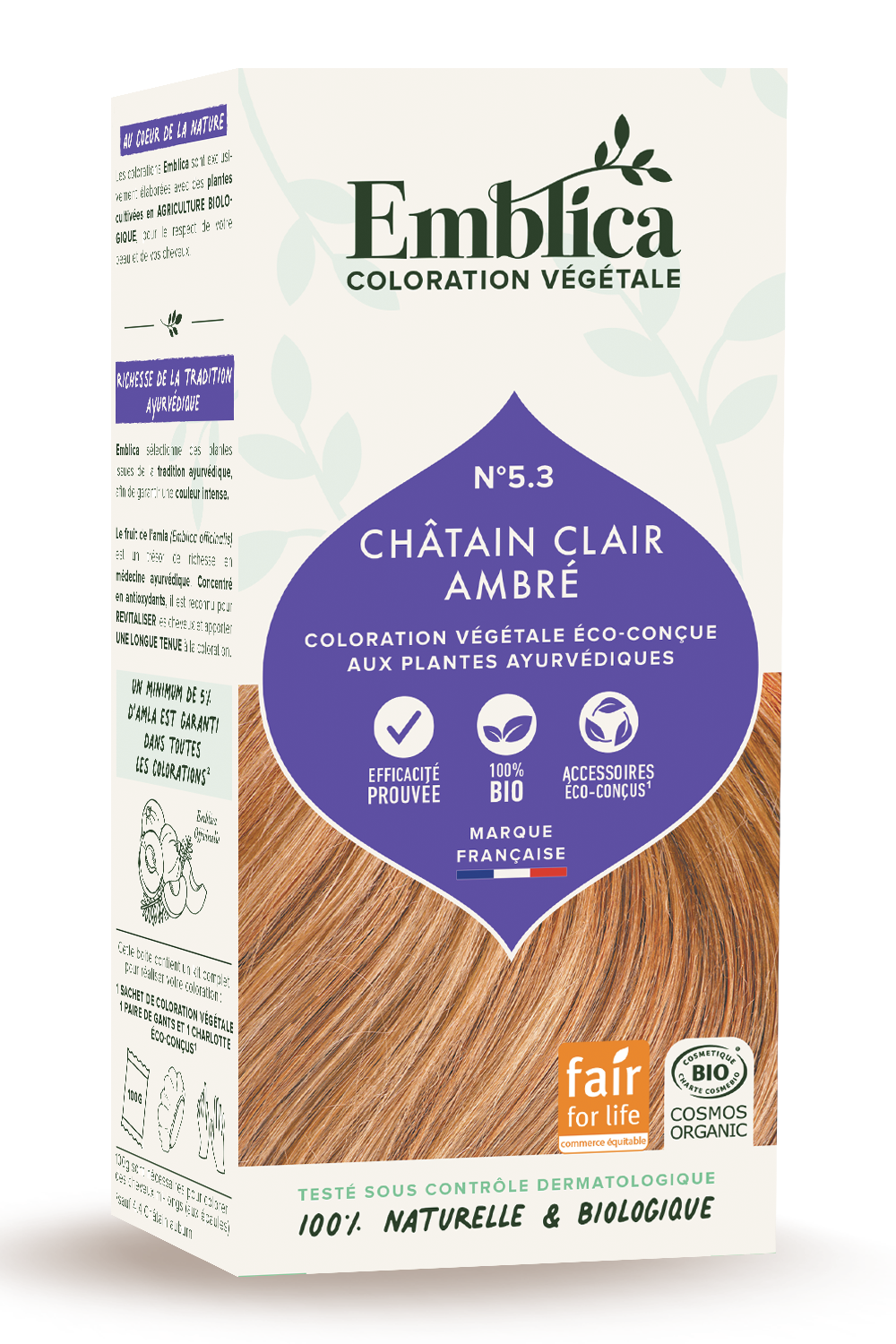 Herbal Hair Color 5.3 Light Nut Brown 100g