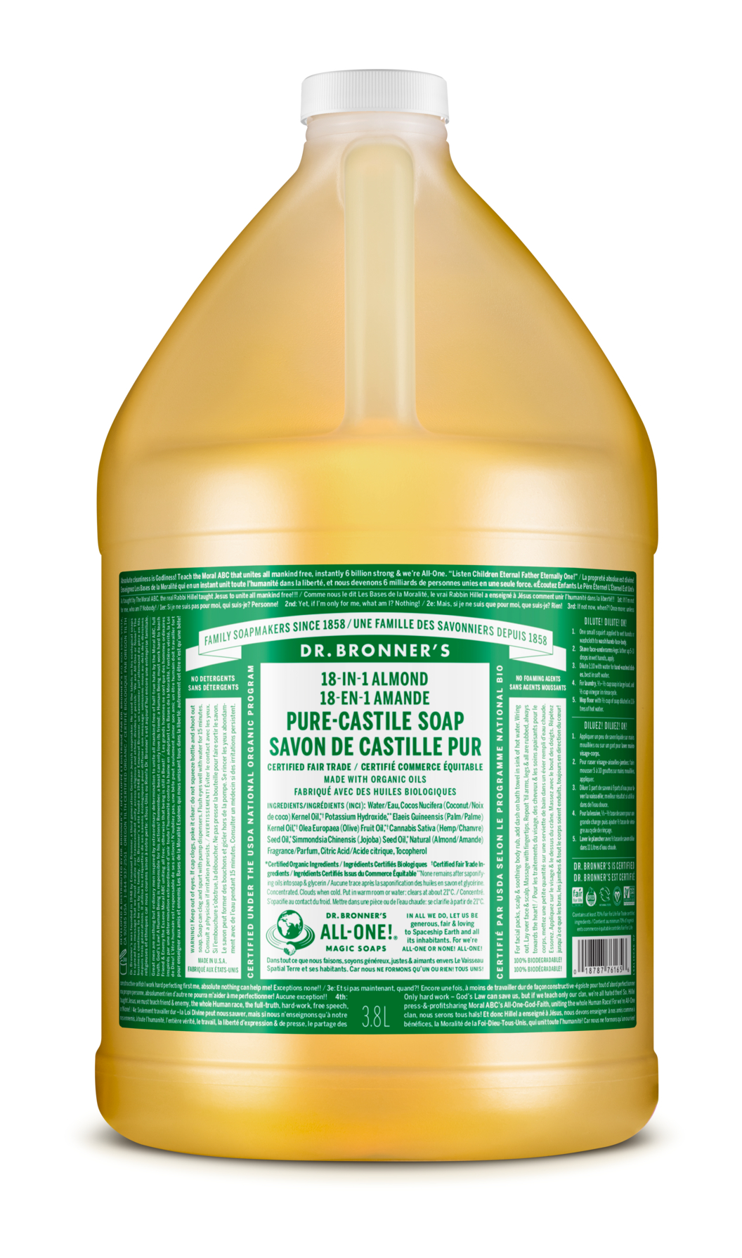 Almond 3.8 l Gallon Liquid Soap BR