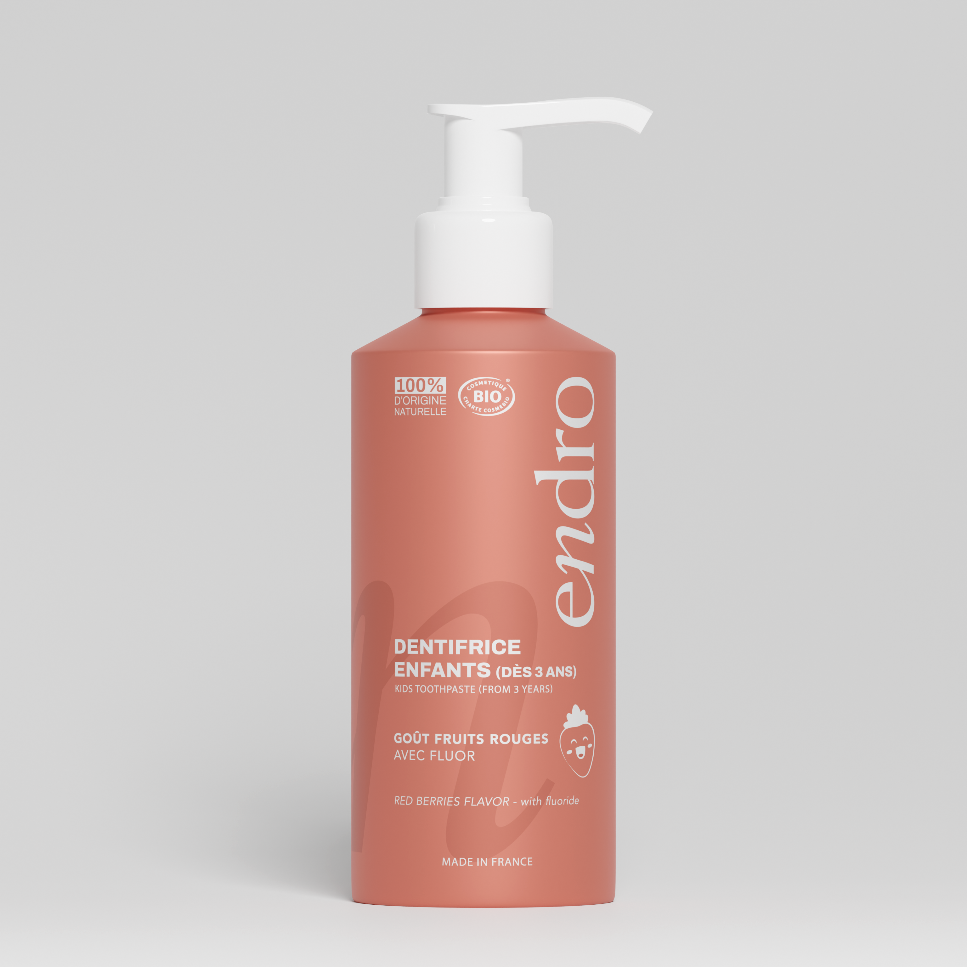 Gel Zahnpaste KIDS Erdbeere mit Fluor (1000ppm) 175g