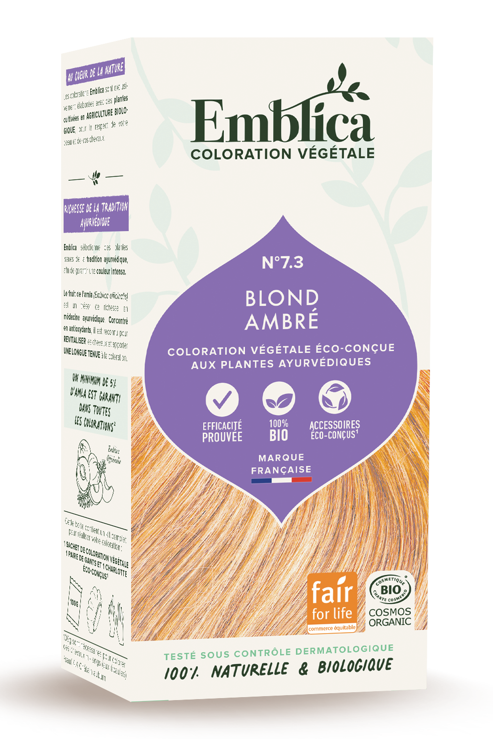 Herbal Hair Color 7.3 Warm Blonde 100g
