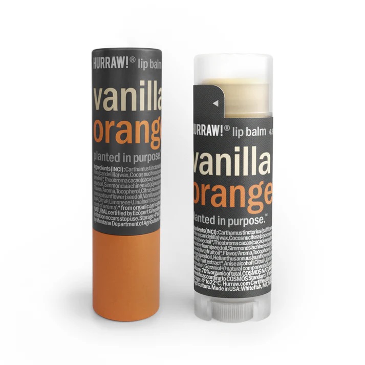 HURRAW Lip Balm Vanilla & Orange 4.8g