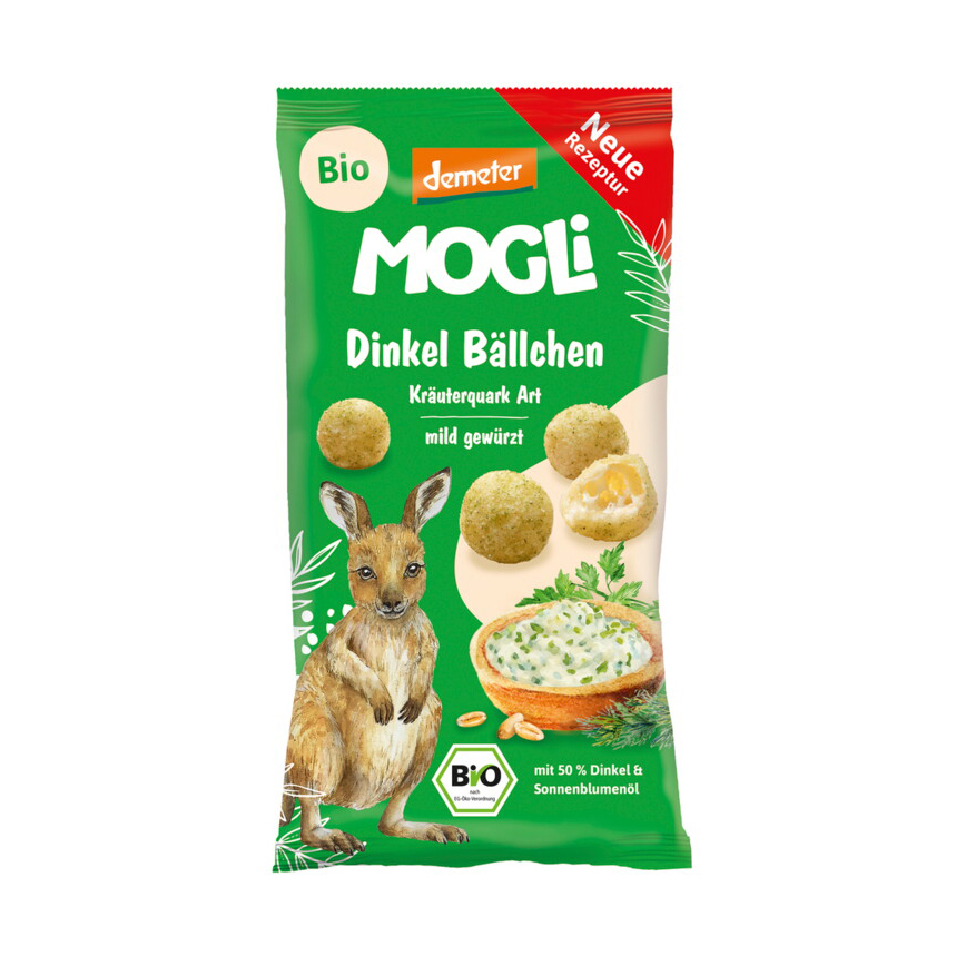 Demeter Dinkelbällchen Kräuterquark 40g