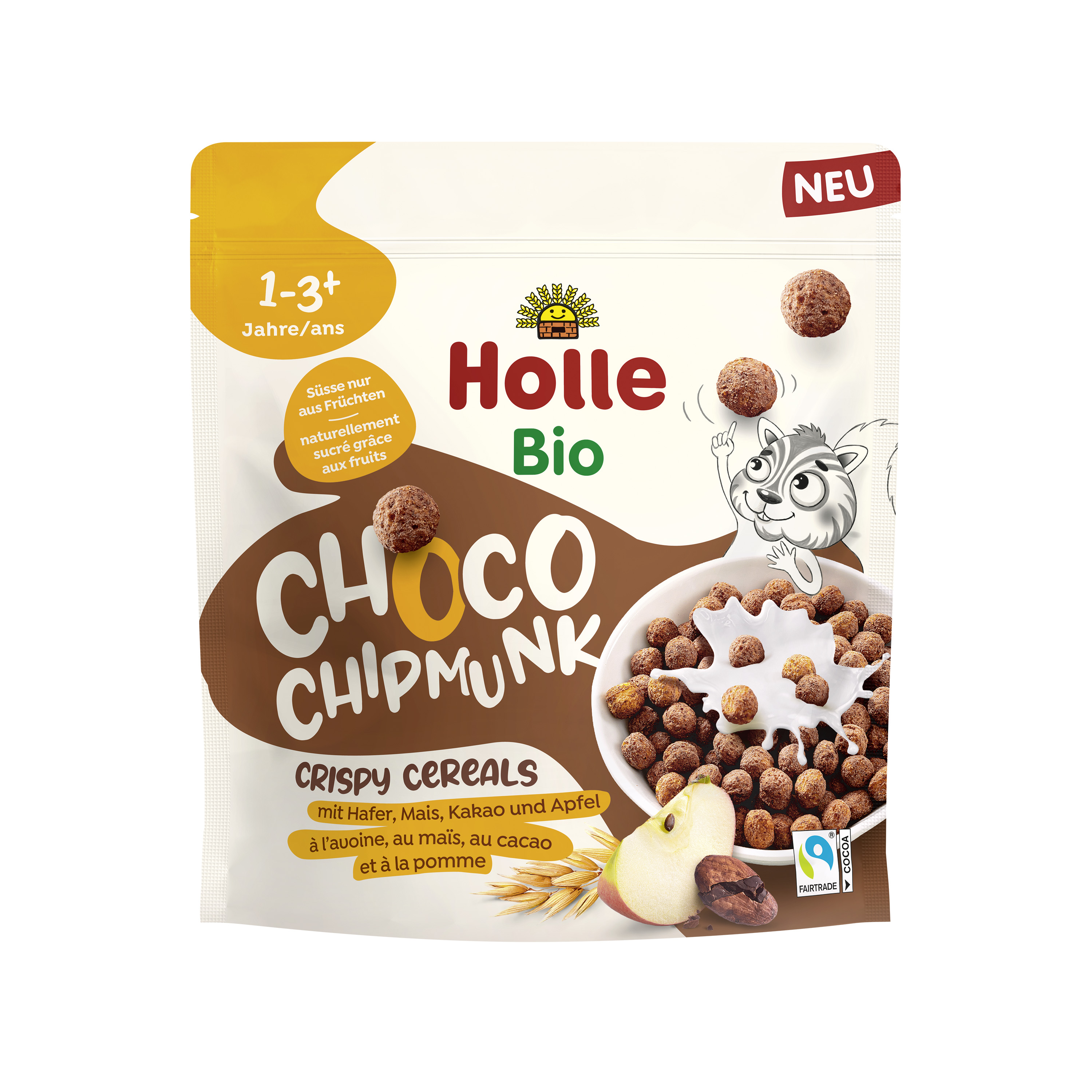 Organic crunchy muesli Choco Chipmunk 125g